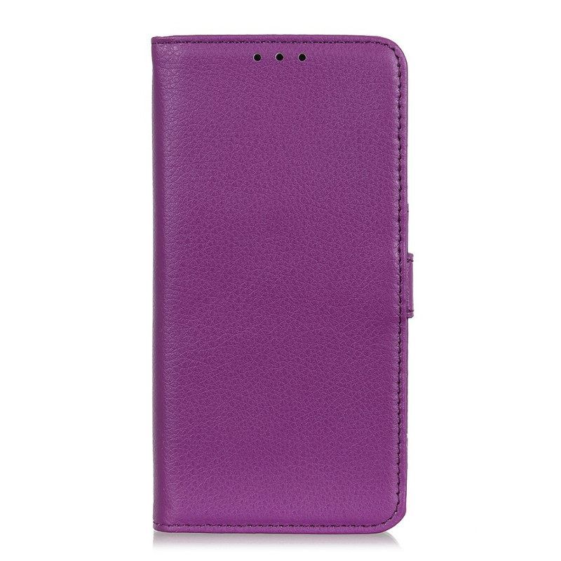 Κάλυμμα Samsung Galaxy A13 5G / A04s Premium Faux Leather Lychee